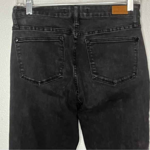 Judy Blue Black Denim Jeans 27 Stretch Taper Slim Ankle Pockets Casual - Picture 6 of 8